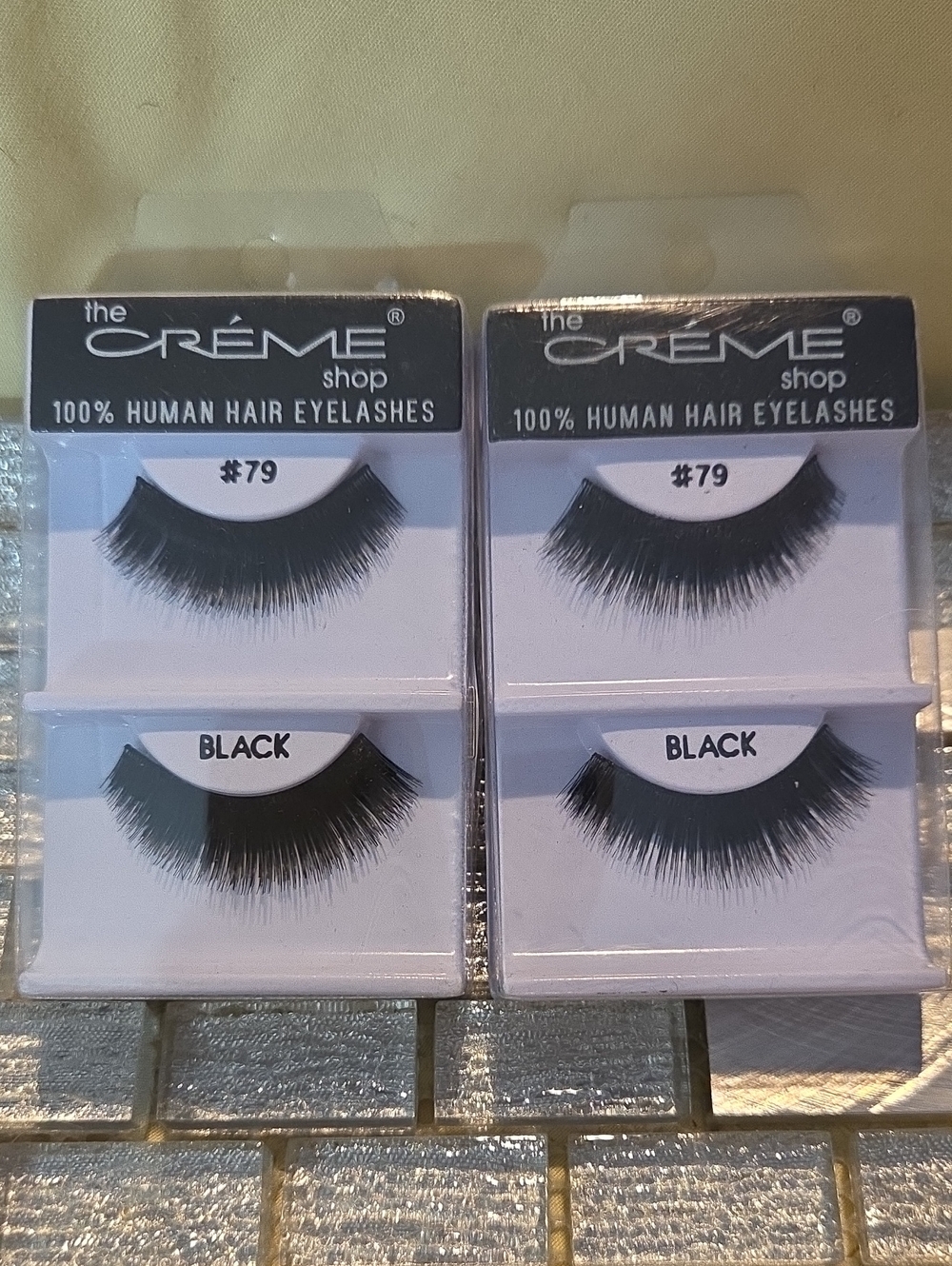 100% Human Hair False Eyelashes By The Creme